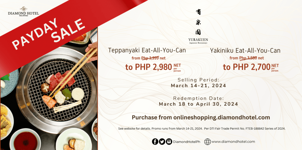 Payday Sale Teppanyaki and Yakiniku Eat-All-You-Can