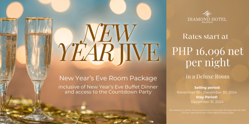 New Year’s Eve Room Packages at Diamond Hotel Philippines