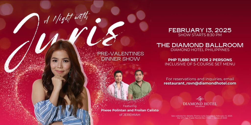 A Night with Juris at Diamond Hotel Philippines