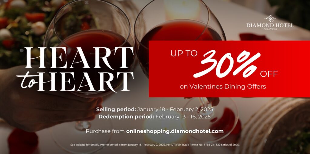 Heart to Heart: Up to 30% OFF on Valentines Dining Offers